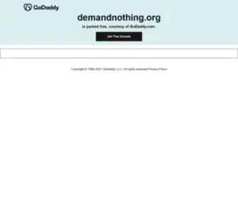Demandnothing.org(Demand Nothing) Screenshot