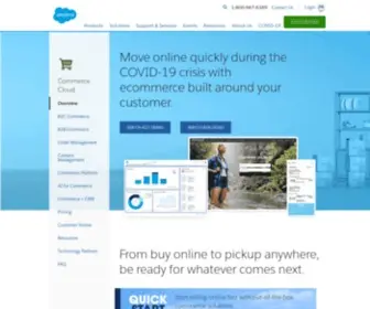 Demandware.com(Grow your business faster with Commerce Cloud) Screenshot
