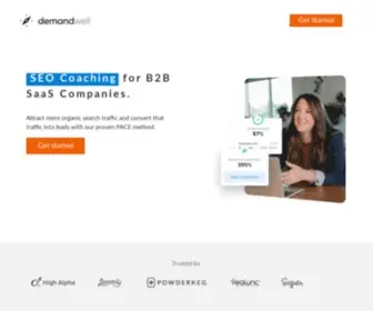 Demandwell.com(SEO Software for Strategy and Execution) Screenshot