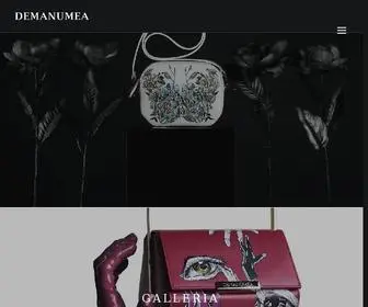 Demanumea.com(Demanumea The Only Company in the World Creating Unique Art Bags) Screenshot