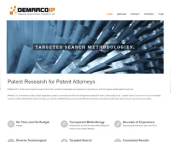 Demarcoip.com(Patent Research for Patent Attorneys) Screenshot