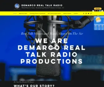 Demarcorealtalk.net(Demarco Real Talk Radio) Screenshot