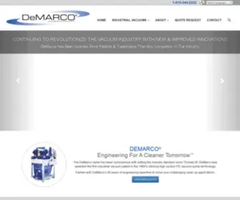 Demarcovacuums.com(DeMarco Industrial Vacuum Corporation) Screenshot