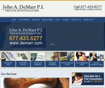 Demarr.com(Private Investigator Los Angeles) Screenshot