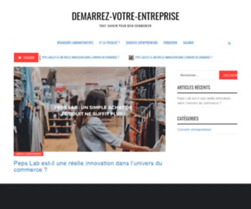 Demarrez-Votre-Entreprise.com(Tout savoir pour bien commencer) Screenshot