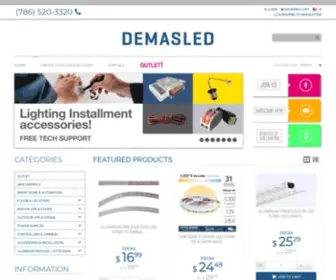 Demasled.us(LED lighting store) Screenshot