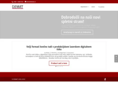 Demat.si(Digitalni tisk DEMAT) Screenshot