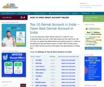 Demataccountopen.com(How To Open Demat Account Online) Screenshot