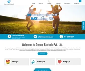 Demaxbiotech.com(Demax Biotech Pvt) Screenshot