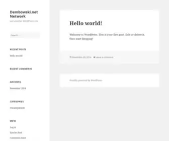 Dembowski.net(Just another WordPress site) Screenshot
