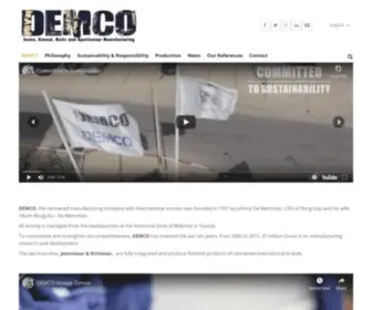 Demcointer.com(Jeanwear and Knitwear Manufacturing) Screenshot