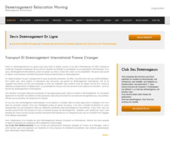 Demenagement-Relocation-Moving.com(Demenagement international relocation) Screenshot