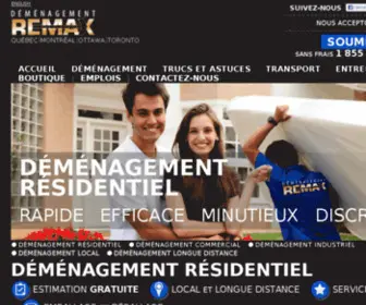 Demenagement-Remax.com(Déménagement à Québec) Screenshot