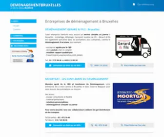 Demenagementbruxelles.be(Déménagement à Bruxelles) Screenshot