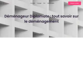 Demenagementdiplomate.com(Organiser un déménagement peut rapidement devenir stressant) Screenshot