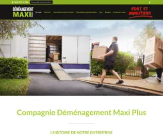 Demenagementmaxi.com(Déménagement Maxi Plus) Screenshot