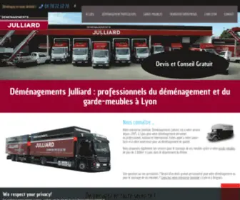 Demenagements-Julliard.com(Déménagements Julliard) Screenshot