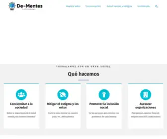 Dementes.org.pe(Salud mental y Desarrollo Sostenible) Screenshot