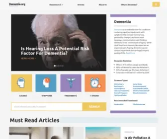 Dementia.org(Symptoms, Causes, Types & Treatments) Screenshot