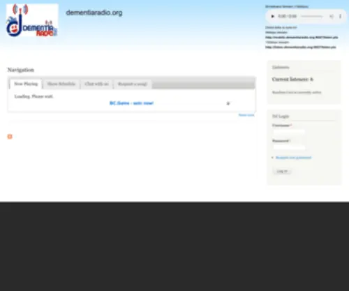 Dementiaradio.org(Automatic redirection) Screenshot
