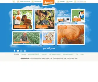 Demeter.fr(Marque de la biodynamie certifiée) Screenshot