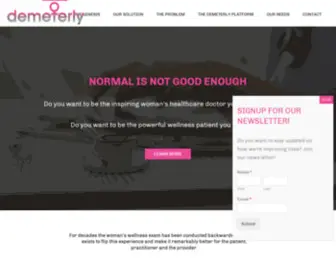 Demeterly.com(Demeterly streamlines the well) Screenshot
