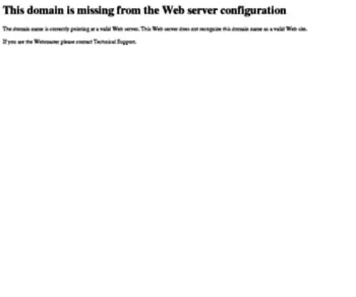 Demeterproject.com(This domain is missing from the Web server configuration) Screenshot