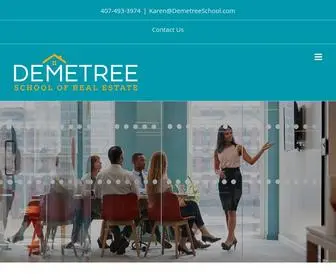 Demetreerealestateschool.com(Only $295) Screenshot