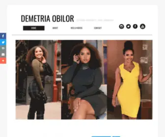 Demetriaobilor.com(Demetria Obilor) Screenshot