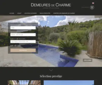 Demeures-DE-Charme.com(Le site des demeures de charme et de prestige. Immobilier de standing) Screenshot