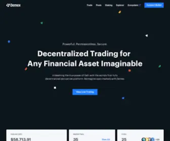 Dem.exchange(Open Financial Markets) Screenshot