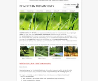 Demeyer-Tuinmachines.be(DE MEYER BV TUINMACHINES) Screenshot