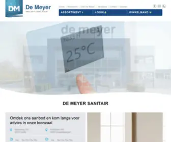 Demeyersanitair.be(De Meyer Sanitair) Screenshot