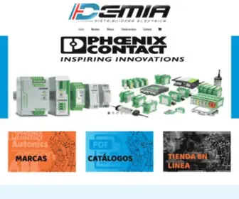 Demia.com.mx(DISTRIBUIDORA ELECTRICA MANTENIMIENTO INTEGRACIÓN Y AUTOMATIZACIÓN S.A) Screenshot