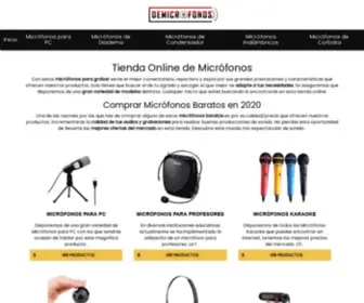 Demicrofonos.com(Todos los Micrófonos del 2024 en OFERTA) Screenshot