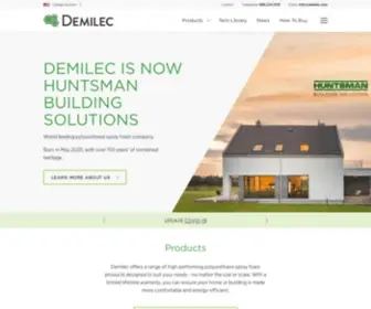 Demilec.com(Demilec Spray Foam Insulation) Screenshot