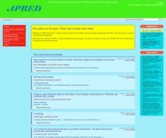 Demilitarisation.org(Droit de l'homme à paix) Screenshot