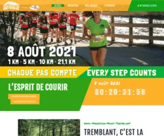 Demimarathontremblant.com(Courir dans la nature) Screenshot