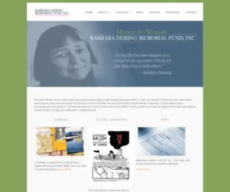 Demingfund.org(Barbara Deming Memorial Fund) Screenshot