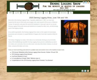 Demingloggingshow.com(For Busted Up Loggers) Screenshot