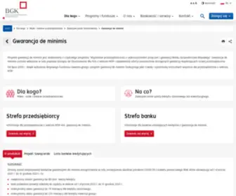 Deminimis.gov.pl(Gwarancja de minimis) Screenshot