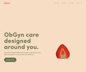 Demiobgyn.com(Demi health) Screenshot