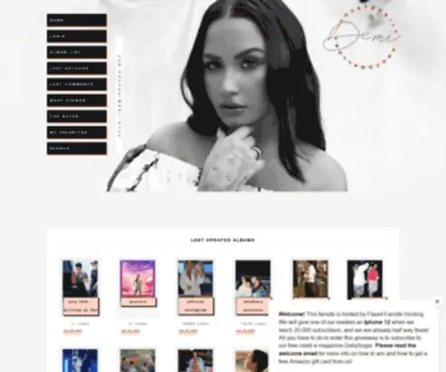 Demiphotos.net(Your ultimate source for high quality photos on Demi Lovato) Screenshot