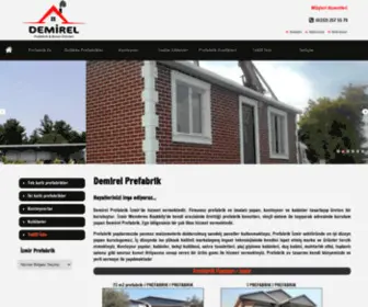 Demirelprefabrik.com.tr(Zmir Demirel Prefabrik ve Kabin) Screenshot