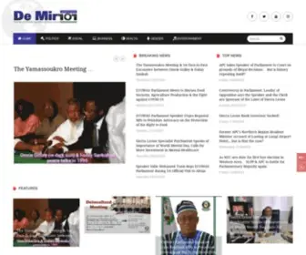 Demirrornewspaper.com(DeMirror Newspaper Sierra Leone) Screenshot