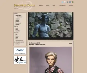 Demiurgedolls.com(Demiurge Dolls) Screenshot