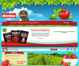 Demko.com.tr(Demko Demirci Konservecilik) Screenshot