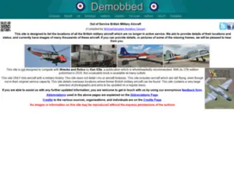 Demobbed.org.uk(Out of Service British Military Aircraft) Screenshot