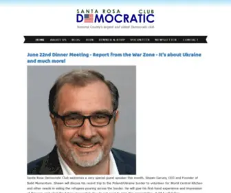 Democlub.org(Santa Rosa Democratic Club) Screenshot