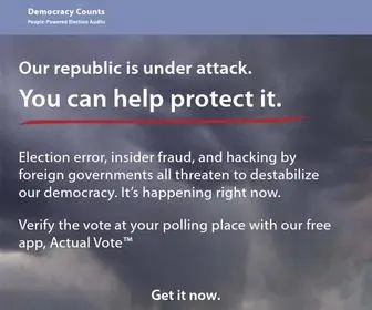 Democracycounts.org(Democracy Counts) Screenshot